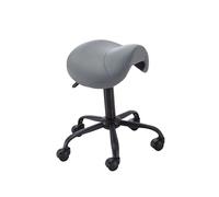 Saddle Stool - Height-Adjustable Office Chair with Thick Wide Cushion for Kitchen, Design Office, Salon, and Massage