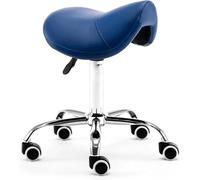 Saddle Stool with Rolling Wheels Adjustable Height Ideal for Salons Tattoo Studios Treatments Eyelash Exteons and tal Use