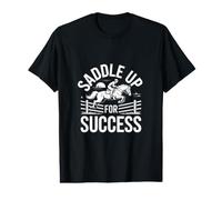 Saddle Up for Success Equestrian Spirit Value Graphic T-Shirt