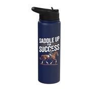 Saddle Up for Success Horse Riding Adventure Stainless Steel Insulated Water Bottle