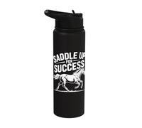 Saddle Up for Success Horse Riding Stainless Steel Insulated Water Bottle