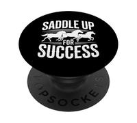 Saddle Up For Success Horse Trainer Design PopSockets Adhesive PopGrip