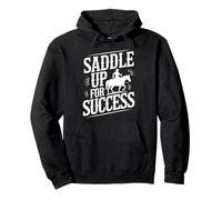 Saddle Up For Success Horse Trainer Equestrian Coach Pullover Hoodie