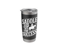 Saddle Up for Success Horse Trainer Equestrian Coach Stainless Steel Insulated Tumbler