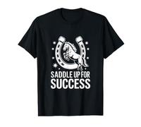 Saddle Up for Success Horse Trainer Spirit Value Graphic T-Shirt