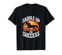 Saddle Up for Success Horse Trainer Spirit Value Graphic T-Shirt