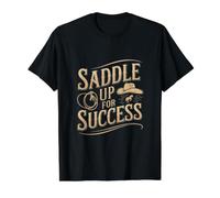 Saddle Up for Success Horse Trainer Value Graphic T-Shirt, Men, Black, XL