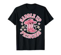 Saddle Up Princess Cute Cowgirl Boots Western Rodeo Girls T-Shirt