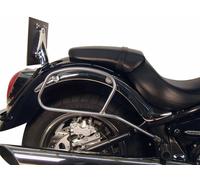 Saddlebag holder for leather bags, chrome, for Kawasaki VN 2000 (2004-2010)