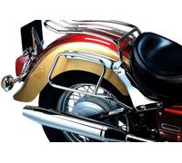 Saddlebag holder for leather bags chrome for Yamaha XVS 650 Drag Star Classic