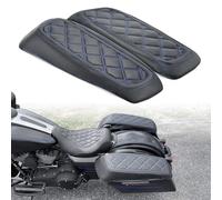 Saddlebag Lid Covers for Harley, Protective Saddle Bag Lid Bra Compatible with 2014-2023 Touring FL Models, for Road Glide Electra Glide Road King Street Glide and Tri Glide Models, Blue Stitching