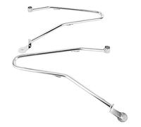 Saddlebag Support Bars Mounting Guard Bracket Fit for Triumph Bonneville T100 Thruxton 900powersports Saddle Bags Pcs Saddlebag Support Bars (A (silver))