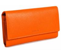 SADDLER Grace Leather Large Purse RFID Blocking Wallet, Orange One Size