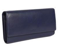 SADDLER Grace Women's Large Leather Wallet RFID, Peacoat Blue