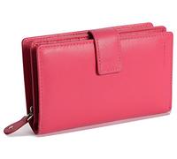 SADDLER Holly Women's Leather Mid-Size Wallet, Fuchsia Pink