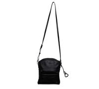 SADDLER Kimberley Real Leather Crossbody Bag for Women - Stylish Handbag with Dual Strap Design, Wide Cotton Webbing & Leather Straps, Zip-Top Organizer Purse with Floral Keepsake Dustbag - Black
