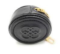 SADDLER Leather Coin Purse Ivy Small Zip Top Pouch Wallet, Classic Black