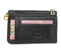 SADDLER Piper Women's Leather Top Zip Card Holder Purse, Minimal Leather
