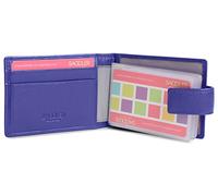 SADDLER "Robyn Cardholder - RFID Protected Real Leather Slim Wallet with 12 Card Slots - Compact East-West Card Case - Gift Boxed