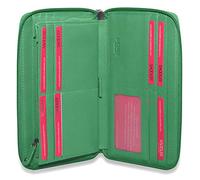 SADDLER Sophia Purse - RFID Protected Real Leather Large Zip-Around Wallet with 15 Card Slots, ID Window, Wrist Strap & Multi-Section Interior - Fits Most Phones - Gift-Boxed