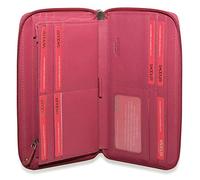 SADDLER Sophia Purse - RFID Protected Real Leather Large Zip-Around Wallet with 15 Card Slots, ID Window, Wrist Strap & Multi-Section Interior - Fits Most Phones - Gift-Boxed