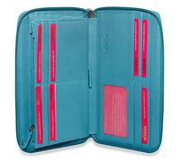 SADDLER Sophia Purse - RFID Protected Real Leather Large Zip-Around Wallet with 15 Card Slots, ID Window, Wrist Strap & Multi-Section Interior - Fits Most Phones - Gift-Boxed