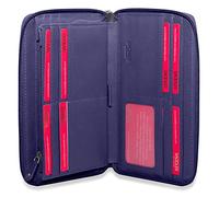 SADDLER Sophia Purse - RFID Protected Real Leather Large Zip-Around Wallet with 15 Card Slots, ID Window, Wrist Strap & Multi-Section Interior - Fits Most Phones - Gift-Boxed