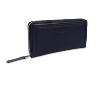 SADDLER Women's 'Beatrice' Gift Boxed RFID Long Zipper Real Leather Purse in Black SADDLER Black One Size