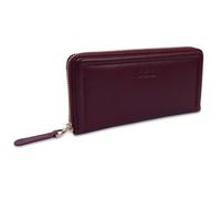 SADDLER Women's 'Beatrice' Gift Boxed RFID Long Zipper Real Leather Purse in Dark Red SADDLER Dark Red One Size