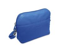 SADDLER Women's 'Brooklyn' RFID Adjustable Strap Leather Zip Top Handbag in Blue SADDLER Blue One Size