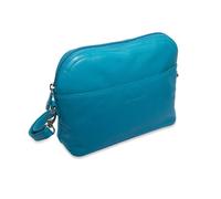 SADDLER Women's 'Brooklyn' RFID Adjustable Strap Leather Zip Top Handbag in Teal SADDLER Teal One Size