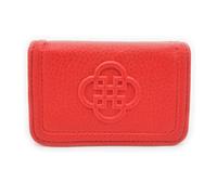 SADDLER Women's 'Jade' Gift Boxed RFID Designer Real Leather Credit Card Holder in Red SADDLER Red One Size