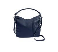 SADDLER Women's 'Julia' Secure Pocket Zip Top Real Leather Hobo Shoulder Bag in Navy SADDLER Navy One Size