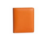 SADDLER Women's 'Lexi' Gift Boxed RFID Handmade Leather Compact Card Wallet in Orange SADDLER Orange One Size