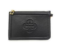 SADDLER Women's 'Piper' Gift Boxed Real Leather Zip Top Credit Card Holder Purse in Black SADDLER Black One Size