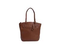 SADDLER Women's 'Sienna' Secure Pocket Zip Top Handmade Tote Shopper Bag in Tan SADDLER Tan
