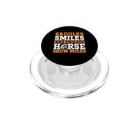 Saddles Smiles and Endless Horse Show Miles Horse Mom PopSockets PopGrip for MagSafe