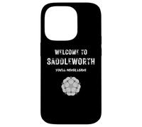 Saddleworth You'll Never Leave Mens Womens Kids Case for iPhone 14 Pro