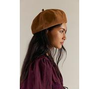 Sade Suede Beret at Free People in Tan - female