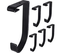 Saderoy 6-Pack Storage Hook for Garage Ceiling Rack & Wall Shelves, Alloy Steel, 70lbs Capacity, Black