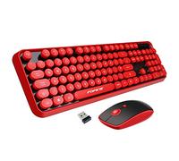 Sades V2020 Round Retro Style Key Cap wireless keyboard and mouse sets