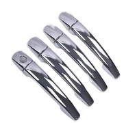 SADETTB Decorative Cover Compatible with C&itroen C4 for Picasso 2006 2007 2008 2009 2010 2011 2012 2013 ABS Silver Black Car Door Handle Housing