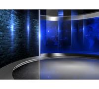 SADFA News Studio Backdrop 12x8ft for Podcast Live Broadcast Tv Show Background for Interviews, Weather Forecast, Video Conferencing Office Decor Photo Booth Studio Props