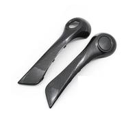 SADHADAH Car Door Handle 2PCS LHD Car Interior Door Front Left Right Pull Grab Inner Handle Outer Cover for Koleos I 2008-2016 Door Handle(L R Cover-Carbon)