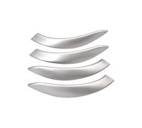 SADHADAH Car Door Handle Carbon Fiber Interior Door Pull with Handle Outer Cover Trim for BMW 3 4 Series M3 M4 F30 F34 F36 F32 F33 F80 F82 F83 Door Handle(Silver Grey)