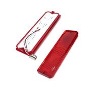 SADHADAH Direction Indicator 2pcs For Chevy For GMC Trucks Fleetside Wideside 1967-1972 Car Taillight LED Assemblies Red Tail Light Brake Lamps Auxiliary Indicator(Red lens)