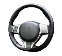 SADHADAH Steering Wheel Cover DIY Car Steering Wheel Cover For Toyota For Yaris For Verso S For Vitz For Ractis 2010-2016 Leather Steering Wrap Auto Steering Wheel Cover(Red)