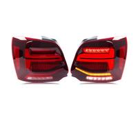 SADHADAH Tail Light Rear Lamp For VW For Polo 5 MK5 6R 6C 2009-2017 Sequential Turn Signal Red Rear Lamps Assembly LED Tail Lights