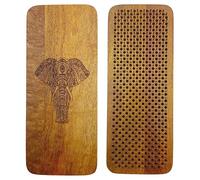 Sadhu Board Mango Wood Nail Board - 100% Handmade - 3 Sizes - 10mm, 12mm and 15mm, Relieve Tension, Promotes Circulation, Detoxifying, Helps with Headaches, Sleep Disorders (Elephant, 10mm)