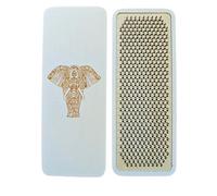 Sadhu Board White Mango Wood Nail Board 100% Handmade 4 Sizes 8mm 10mm 12mm 15mm Yoga Practice Relieves Tension (Elephant_White, 10mm)